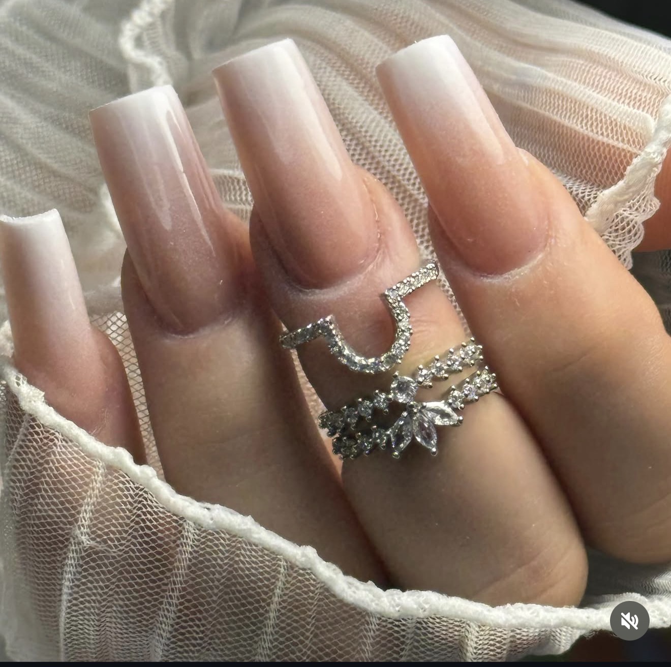 Uñas acrílicas ombré